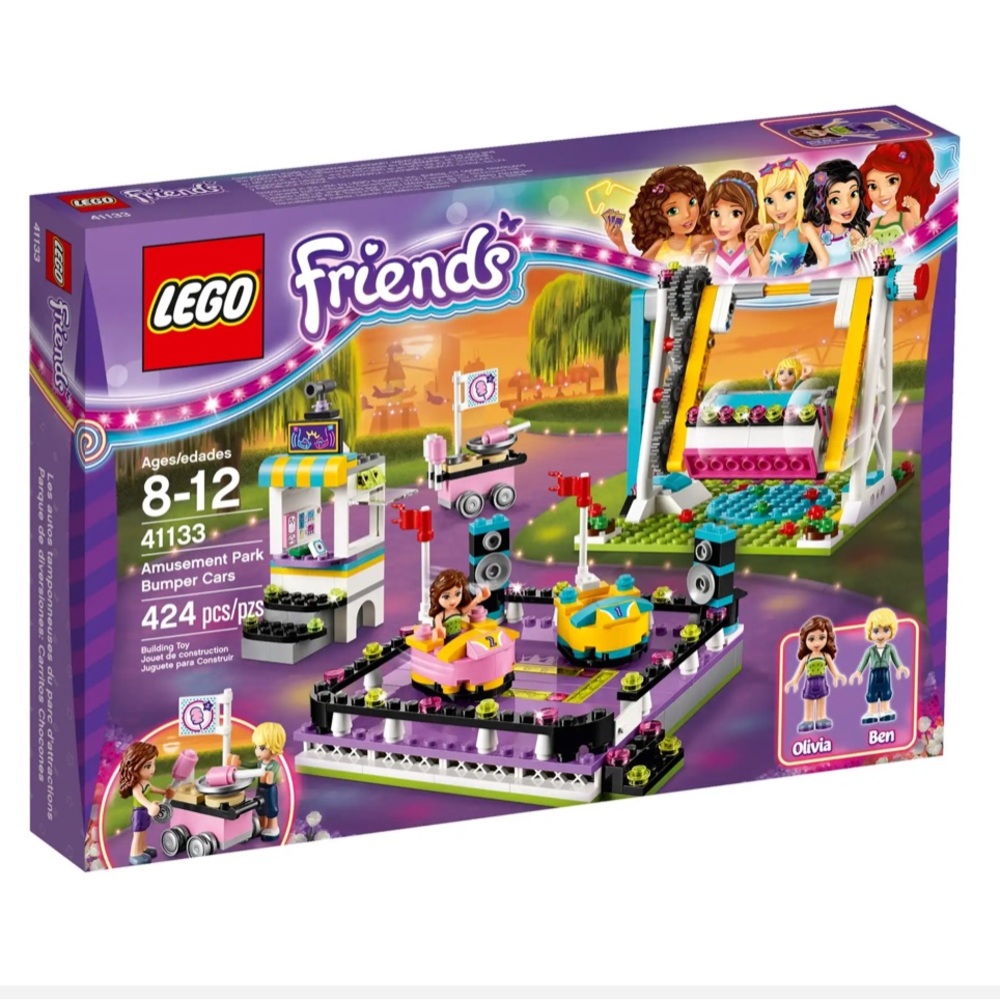 NIB - Factory Sealed Lego Friends Amusement Park Bumper Cars (retired) (#41133)